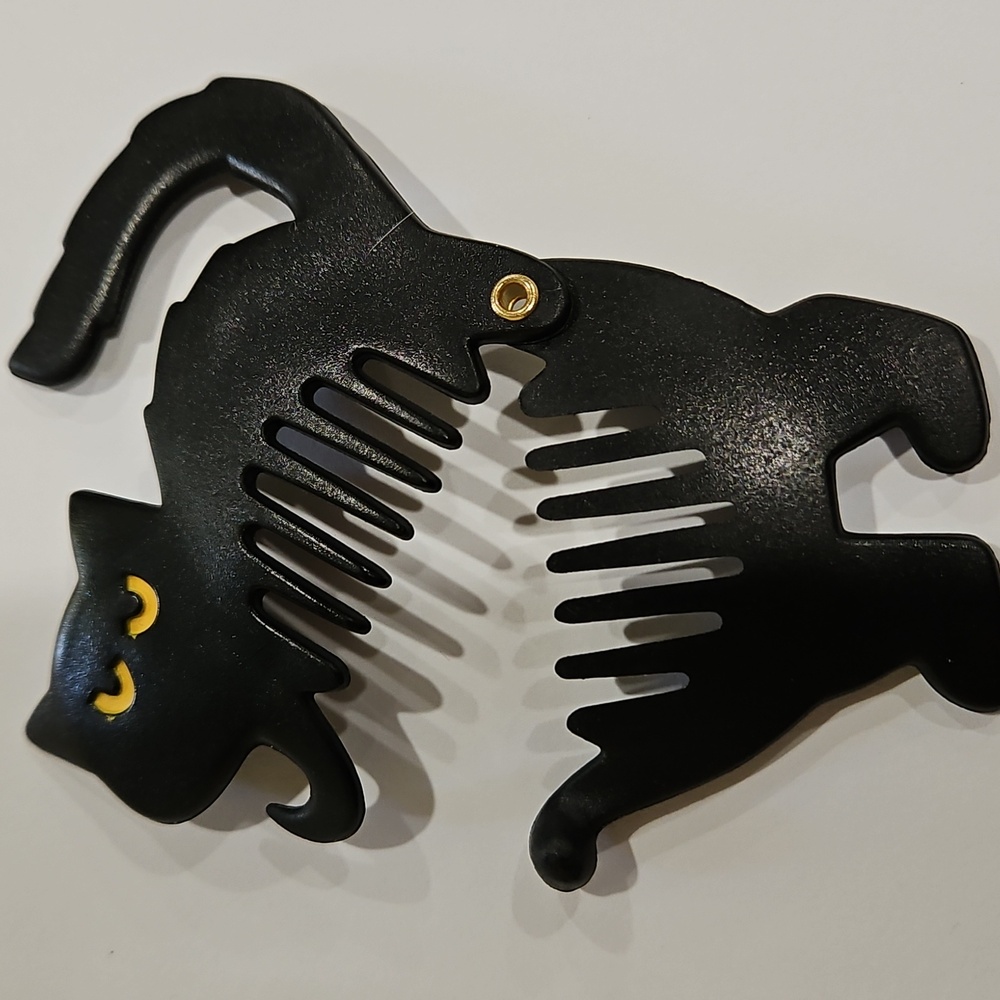 Black Cat Marked 1989 MMK COS Hair Comb Clip Accessory - Picture 2 of 9